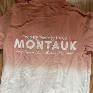 Women's Ombre Hoodie - Orange and White